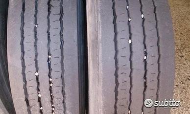 Coppia di pneumatici usati anteriore 315 60 22.5