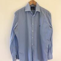 Brooksfield camicia uomo azzurro rigato