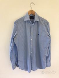 Brooksfield camicia uomo azzurro rigato