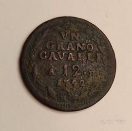 1792 Moneta 1 Grano Regno di Napoli 