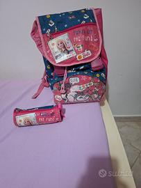 zaino e astuccio di barbie 