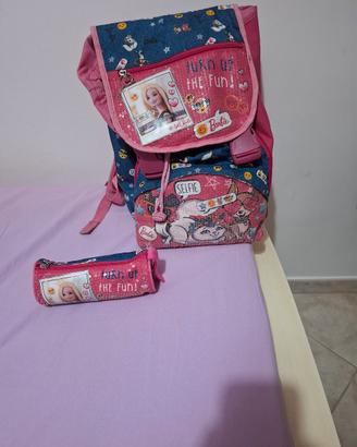 zaino e astuccio di barbie 