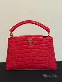 Borsa LV donna crocodile pink