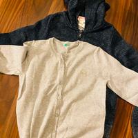 Felpa Zara e maglioncino Benetton