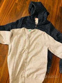 Felpa Zara e maglioncino Benetton