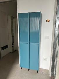 Mobile bagno Niwa blu pacifico cannettato