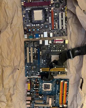 Scheda madre LGA775/AM2 per ricambi