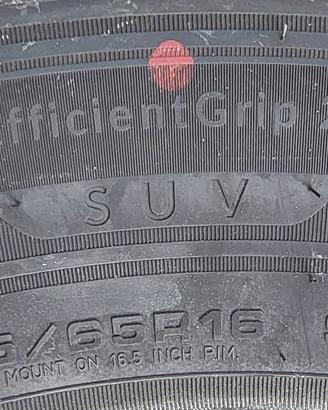 N. 4  good year 215/65R16  efficient grip 2 suv