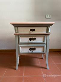 Comodino Vintage Legno Country Provenzale
