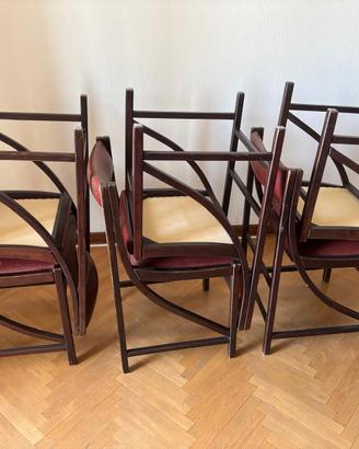 Sedie vintage in pelle