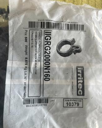 500 pezzi gancio rompigoccia per tubo 16 mm