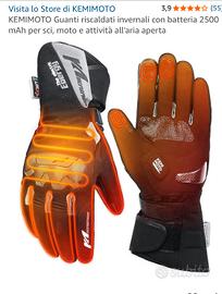 guanti riscaldati KEMIMOTO con batterie