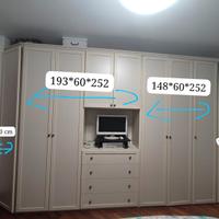 armadio 7 ante piu due laterali angolari