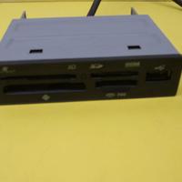 Card reader All in 1 in frontalino nero da 3,5", l