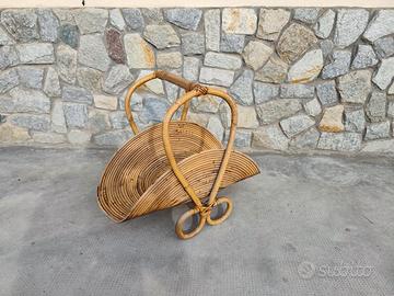 portariviste vimini vintage anni 60 
