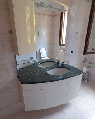 mobile bagno sospeso nuovo 115x56 con specchio e l
