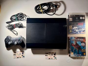 PlayStation 3 superslim 500 giga 2 giochi