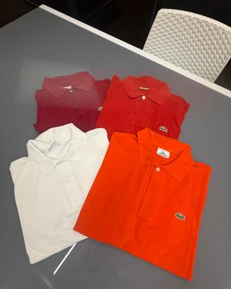 Lotto di 4 Polo Lacoste uomo