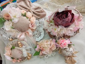 Set coordinato  5 pezzi chic in velluto  