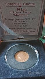 Moneta d'oro da collezione Marengo Bolaffi