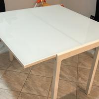 Tavolo Bianco in vetro