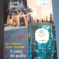 set 4 libri romanzi gialli avventura contemporanei