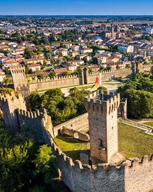 Negozio vetrinato, fronte strada messo a reddito