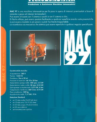 Intonacatrice Tecno Edil Sistem MAC 97 (380V)