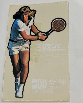 ADESIVO VINTAGE TENNIS BABOLAT MAILLOT WITT BION B