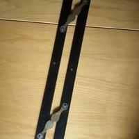 parallele nautiche in ebano e ottone