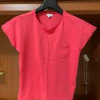 T-Shirt Rosa Bambina 10-11 Anni 100% Cotone