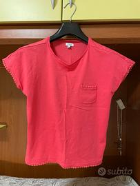 T-Shirt Rosa Bambina 10-11 Anni 100% Cotone