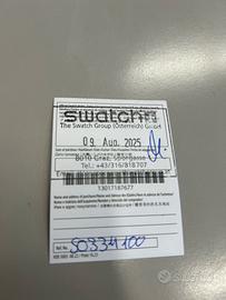 Omega swatch colorazione Grigio Nero