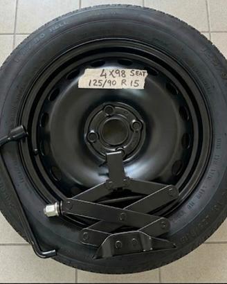 Kit ruotino di scorta r15 panda CROSS 500 Abarth 