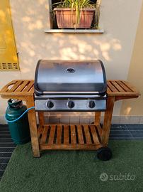 Barbecue a gas 3 bruciatori + Bombola gas 