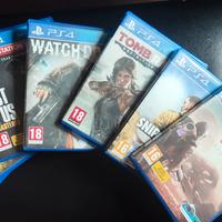 lotto 7 videogiochi PS4 anche singoli