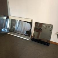 Coppia Specchi con luci vintage