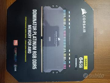 RAM Corsair dominator Platinum RGB ddr5 64gb 6000