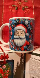 Set due tazze babbo natale confezione Nuove