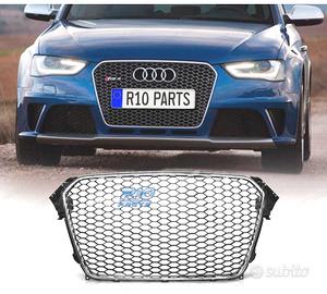 GRIGLIA PER AUDI A4 B8 11-15 CROMO NERO