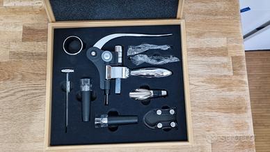 Set per vino 9 pezzi in scatola legno