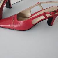 scarpe pelle rossa suola cuoio