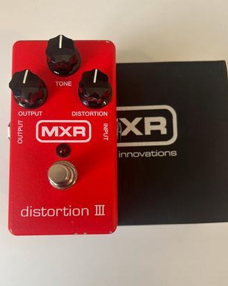 PEDALE DISTORSORE MXR DISTORTION III 3 ROSSO