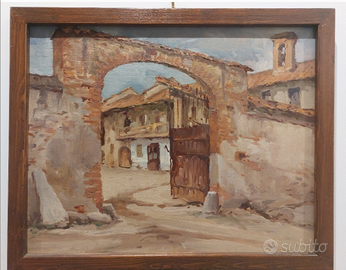 Quadro Angelo Rossi Roma Torino 1931 campagna