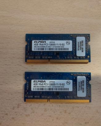 SODIMM 8Gb (2x4gb) Elpida DD3