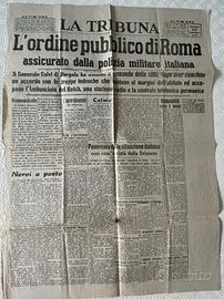 Giornale La tribuna di Roma, 12 settembre 1943
