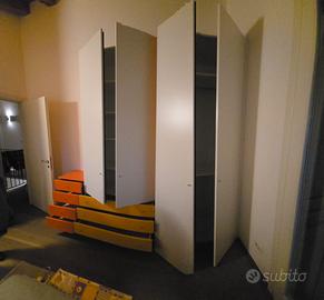 Armadio 4 ante con 4 cassetti