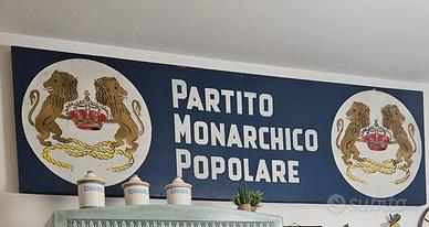 grande insegna in masonite dipinta a mano 