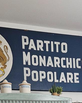 grande insegna in masonite dipinta a mano 