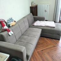 Divano con cassettone e letto